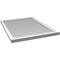 Ekena Millwork Vertical Surface Mount PVC Gable Vent w/ 2"W x 2"H , Brickmould Sill Frame, 32"W x 42"H GVPVE32X4203SN - alternate 5